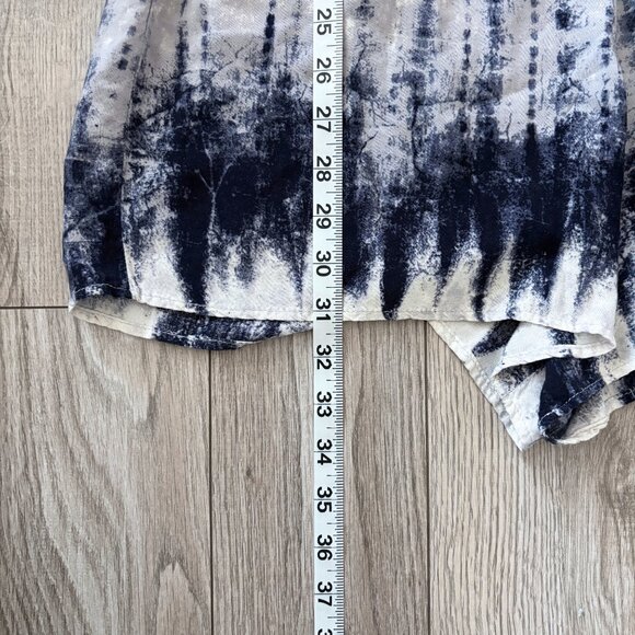 Staccato Flowy Tie Dye Romper Navy and White Womens Large Boho Festival 90s Y2K - Picture 10 of 12